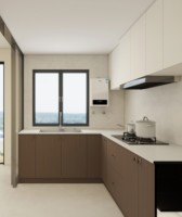 Muebles de Cocina Modernos de Lujo en Madera Inteligente, Juego de Muebles de Cocina Pequeños Listos para Armar, Diseño Modular de Almacenamiento