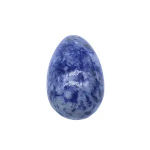 Batu Kristal Berbentuk Telur 30Mm, Mata Harimau Giok Kecil Batu Mineral Telur Berwarna Paskah