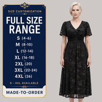 Robe longue décontractée pour femme, à volants, à motifs floraux, pour l'automne, taille complète du S au 4XL, sur commande, vente en gros, OEM, ODM, usine