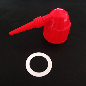 Botella de Lavado O'Kayme de 500 ml, Plástico Cilíndrico con Tapa Roja, para Uso en Laboratorio - Product Image 1