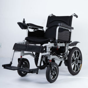 <span class=keywords><strong>Fauteuil</strong></span> roulant électrique pliable compact pour personnes âgées avec siège confortable, double moteur et batterie longue durée - Product Image 1