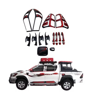 Accesorios para Automóviles de la Marca KQD OEM/ODM, Kits de Carrocería Negros y Rojos para Toyota Hilux Revo - Product Image 1