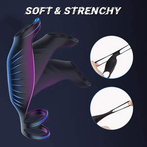 Anneau de blocage de stimulation du point G à double choc, masturbateur masculin, anneau de retard - Product Image 4