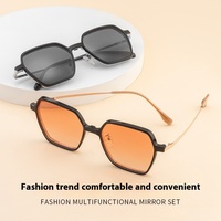2025 Bestfit marque coucher de soleil rouge ensemble de lunettes de soleil Protection UV à la mode magnétique diamant visage myopie lunettes