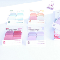 Notas adhesivas de índice de gradiente, almohadilla de notas portátil de color caramelo, decoración de oficina Kawaii, etiqueta para la escuela, 1 paquete