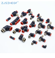 Connecteur rapide pneumatique Zjsihegf à enfoncer, type droit, 4 mm, 6 mm, 8 mm, 10 mm, raccords pneumatiques industriels pour la construction