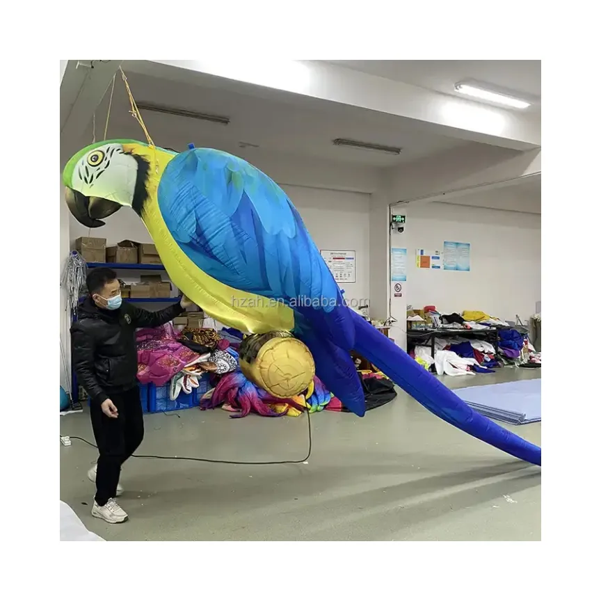 उष्णकटिबंधीय विषय के लिए पारोट inflatable विशाल तोता पक्षी