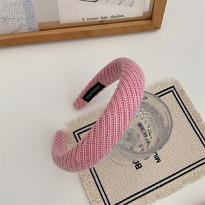 Diademas de Moda Otoño-Invierno para Mujer, Lisas, Anchas, Gruesas, de Esponja, Tejidas <span class=keywords><strong>y</strong></span> Trenzadas - Product Image 5