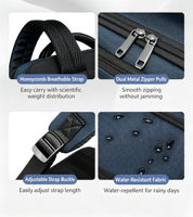 Sac à dos de voyage d'affaires pour homme avec logo personnalisé, imperméable, grande capacité, multi-compartiments, sac pour ordinateur portable de bureau avec USB