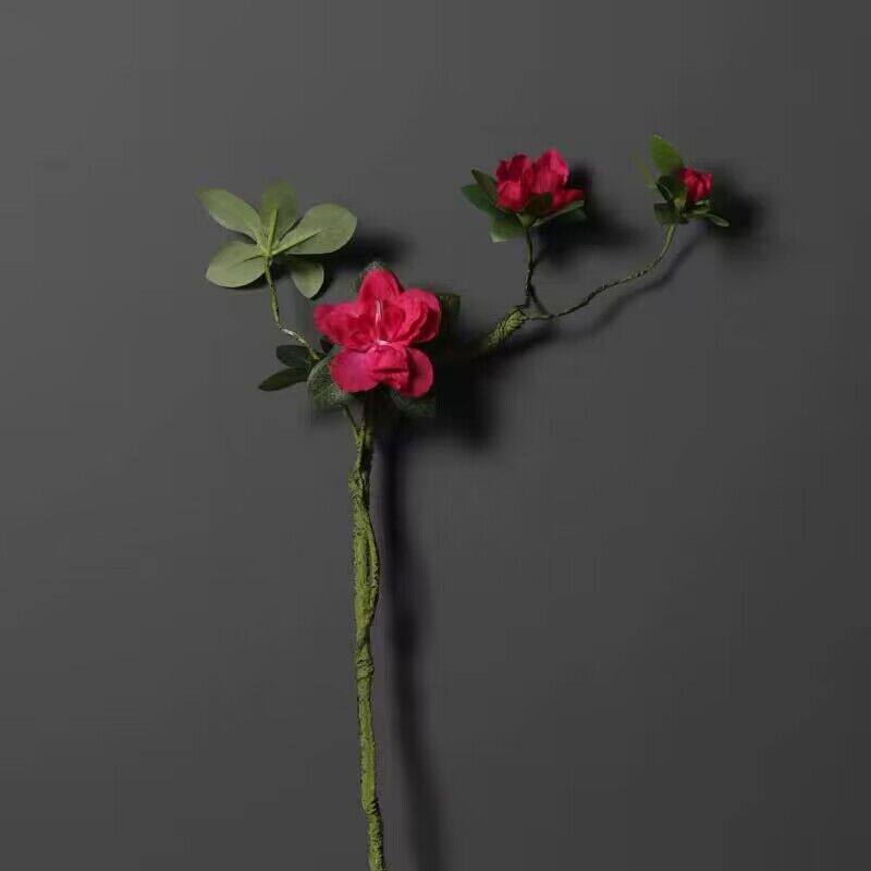 Artificial small rhododendron flower-red