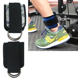 Kualitas Tinggi Kabel Mesin Glute Latihan Adjustable Kebugaran Ankle Straps Lembut Neoprene Padding Ankle Cuff Strap