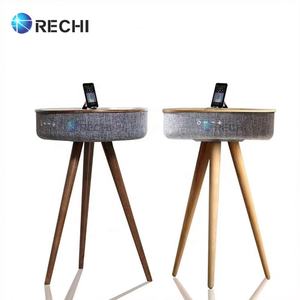 RECHI Smartph Table basse à chargement sans fil Table stéréo en <span class=keywords><strong>bois</strong></span> avec haut-parleur Bluetooth pour le salon et la salle à manger - Product Image 2