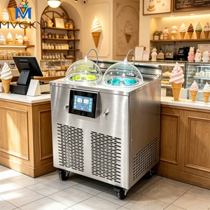 Nuova Macchina Verticale per Gelato Duro, Certificato CE, Doppio Cilindro, Congelatore Batch per Gelato, Polvere per <span class=keywords><strong>Gelateria</strong></span> - Product Image 1