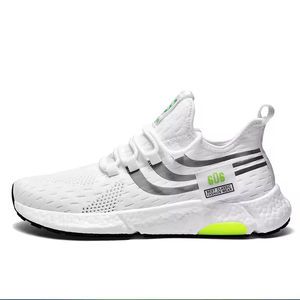 รองเท้ากีฬาคู่รักทันสมัย ระบายอากาศได้ดี รองเท้ากีฬาแบบถักสำหรับผู้ชาย รองเท้าวิ่งป๊อปคอร์นสำหรับฤดูร้อน - Product Image 2