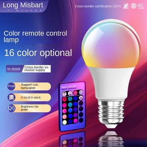 9 wát RGB <span class=keywords><strong>LED</strong></span> thông minh thông minh bóng đèn với điều khiển từ xa nguồn nhà sản xuất của <span class=keywords><strong>E27</strong></span> cơ sở thay đổi màu sắc bầu không khí ánh sáng cho home & Garden - Product Image 1