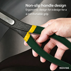 <span class=keywords><strong>Pince</strong></span> à dénuder électrique à bec coudé, extra-longue, à bec décalé, à bec long et pointu, en acier, avec poignée ABS OEM - Product Image 4