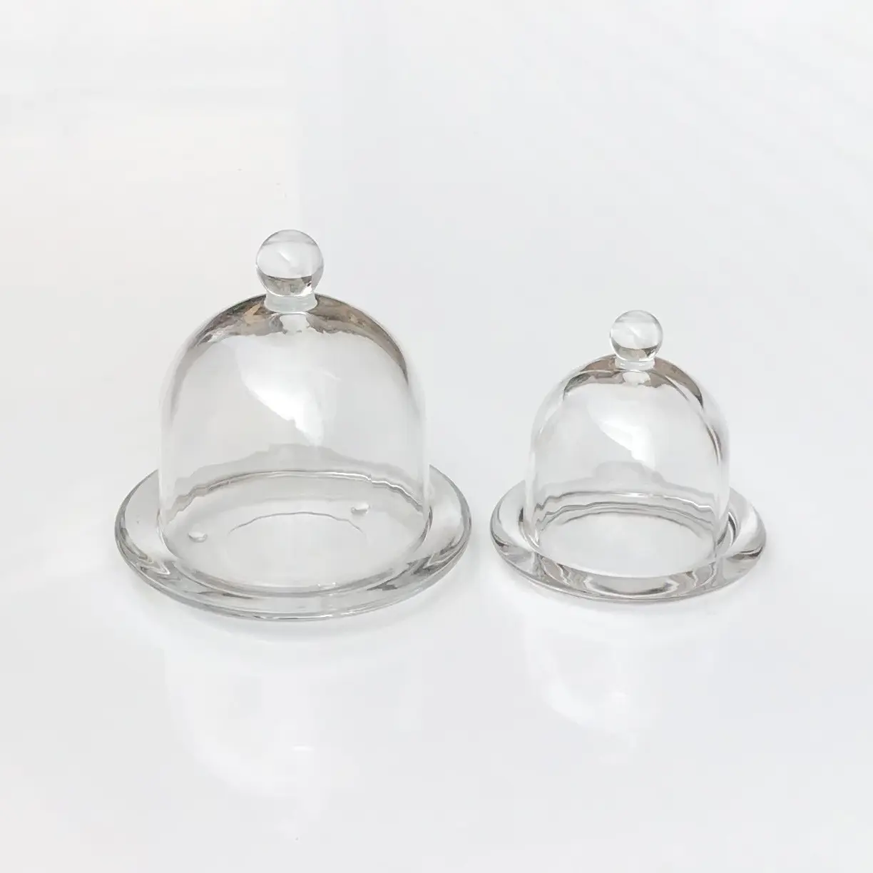 Handblown clear glass home decor glass bell jar dome for sale