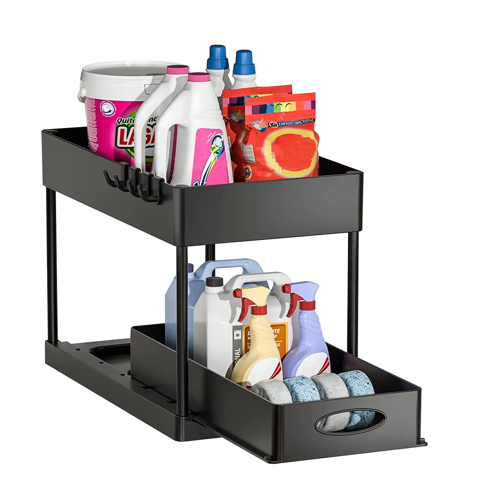 Under Sink Organizers and Storage Under Sink Storage for Bathroom Bath Collection Baskets Multi-purpose Storage Shelf