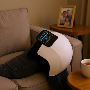 Masajeador de Rodilla Inalámbrico Blanco con Calor y Compresión, 3 Niveles de Vibración y 3 Niveles de Presión, Regalo para la Familia - Product Image 2