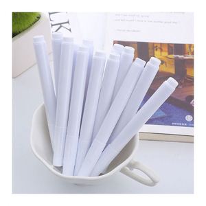 Rotulador de tiza líquida para vidrio, pizarra, etiquetas y ventanas, borrable en seco, con logotipo personalizado, color blanco - Product Image 2