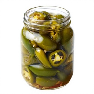 Pimientos Verdes en Conserva Premium, Cortados en Rodajas, en Tarro de Vidrio, Picantes, Vegetales en Vinagre, Conservados a Temperatura Ambiente, 12 Meses de Duración - Product Image 3