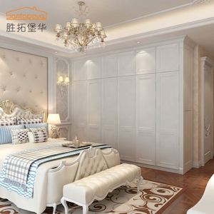 Armario de Lujo para Dormitorio, Diseño de Pared, Diseño Personalizado, Estilo de Armario Blanco Simple para Dormitorio - Product Image 2