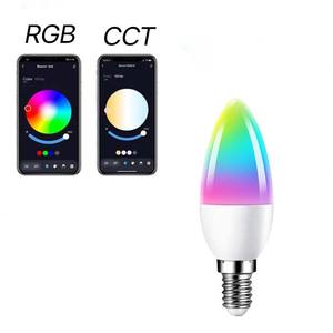 Lampadina Bluetooth Mesh E14 6.5W RGB+CCT - Illuminazione Intelligente, Controllo Remoto e Regolazione di Colore e Temperatura - Product Image 1