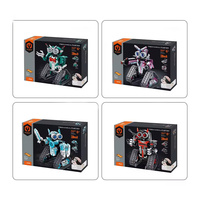 Juguete STEM 4 en 1, Coche de Carreras Robótico, Vehículo con Control Remoto, SUV, Tanque, Bloques de Construcción para Niños, Regalo, Juego de Bloques de Construcción, Material ABS