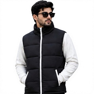 Chaleco Acolchado Personalizado para Hombre, Ligero, Sin Mangas, para Invierno, Chaqueta Cálida Acolchada, Ropa Casual de Moda para Exteriores, Venta al Por Mayor de Fábrica - Product Image 1