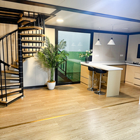 Vente directe : Conteneur habitable extensible de 20 pieds et 40 pieds, Maison préfabriquée, Villa à deux étages 4 chambres, Maison préfabriquée 2 chambres