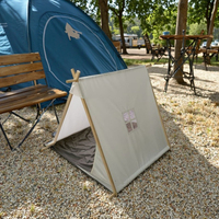 A-Frame Tipi d'intérieur Playhouse Jouet de sport Tente en tissu avec étui de transport pour enfants et tout-petits pour les soirées pyjama et les soirées pyjama
