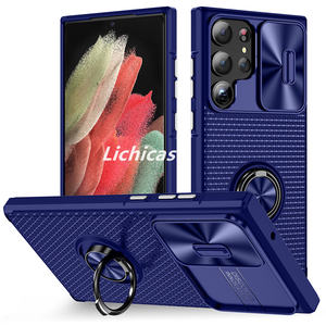 Licicase เคสโทรศัพท์มือถือแบบมีห่วงยึด360องศาเคสขาตั้งสำหรับ <span class=keywords><strong>Samsung</strong></span> <span class=keywords><strong>Galaxy</strong></span> S23เคสมือถือกันกระแทกแบบพิเศษ - Product Image 2