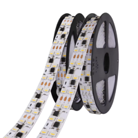 Bande LED flexible en cuivre SPI DC24V avec circuit intégré WS2818 5050 30/60/144 LEDs/M RGB, double signal, adressable indépendamment, IP65, Wi-Fi
