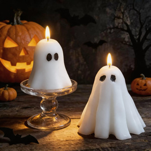 Handmade Halloween Cute Ghost Scented <b>Candle</b> Ghost <b>Soy</b> Wax <b>Candle</b> for Party Decoration Wholesale - Product Image 4