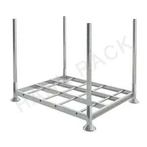 Post Removable Galvanized Stacking Rack Transporting and Storing Goods Demountable Post Pallet