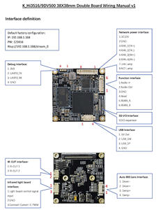 Mini caméra 8MP CMOS <span class=keywords><strong>Super</strong></span> Starlight, module de caméra IP <span class=keywords><strong>Sony</strong></span> IMX678 HiSilicon Hi3519DV500, vision nocturne, RS485 USB, vidéo 30FPS - Product Image 5