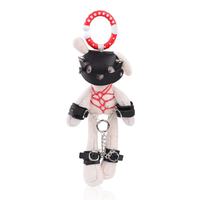 Accessoires érotiques pour adultes originaux, jouets sexuels bondage ours, masque SM en similicuir amovible, masque à clé, menottes, pendentif