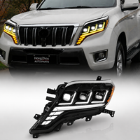 Nouveau phare de voiture pour Toyota Land Cruiser Prado 2014-2017, amélioration des feux avant, lampes LED DRL, pièce auto, phare avant