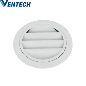 Ventech exterior redondo de aluminio externo clima aire cubierta rejilla de ventilación