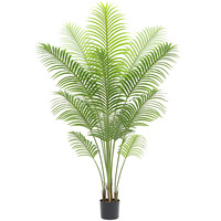 Palmier artificiel de Madagascar fait main de haute qualité, plante verte en plastique écologique en pot, pour intérieur/extérieur, mariage, Pâques