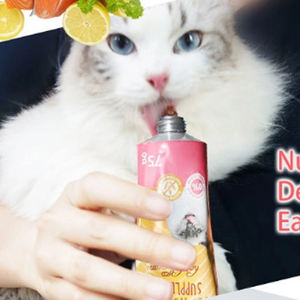 पालतू पशु स्वास्थ्य देखभाल पोषण क्रीम सामन बिल्ली की खुराक - Product Image 2