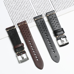 Correa de Reloj de Cuero Genuino, Venta Directa de Fábrica, MOQ Bajo, Color Marrón, 20/22mm - Product Image 3