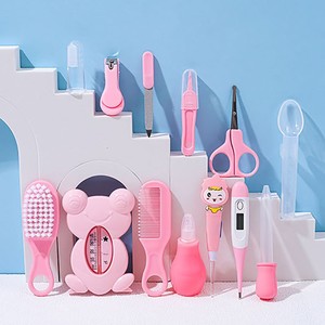 Kit de soin des ongles en tissu peluche 13 pièces pour bébés, nouveau-nés 0-3 ans, outil anti-pincement pour <span class=keywords><strong>la</strong></span> coupe des cuticules, rangement sûr et hygiénique, tête solide - Product Image 4