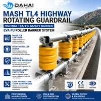 Système de barrière rotative MASH TL4 EVA PU pour autoroute, barrière de sécurité anti-collision absorbant l'énergie