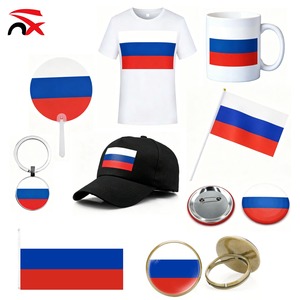 Juego de Banderas de <span class=keywords><strong>Rusia</strong></span> 2026 para Celebración Electoral, Banderas para Agitar con la Mano con Tapas para Asta, Pancartas para Camisetas, Eventos Políticos, Desfiles, Festivales - Product Image 1