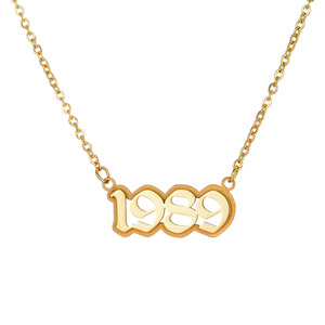 Aangepaste Dubbellaagse Matte Achtergrond Naam Ketting Modieuze Kettingen Sieraden - Product Image 3