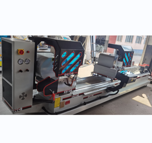 Sierra ingletadora automática CNC 450 de doble cabezal para corte de aluminio con motor de alta precisión, marca Ybke - Product Image 1