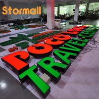 Enseignes lumineuses LED en lettres acryliques, signalétique extérieure sur mesure pour la publicité et l'image de marque des magasins