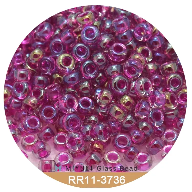 Miyuki Round Rocailles 11/0 Beads 2 mm [12 Color Inside Dyed Third Series]10g pack