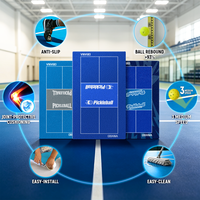 Tapis de sol pour pickleball OBANA en plastique haute résistance, certifié USAPA, acrylique ignifuge, imperméable, écologique, pour sports intérieurs/extérieurs